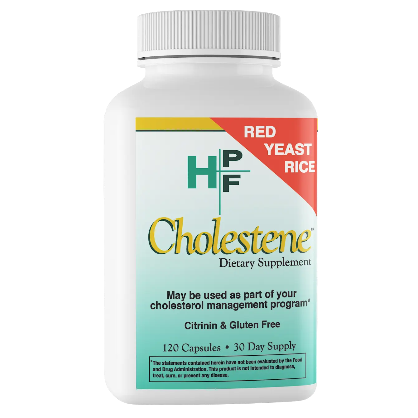 Healthy Origins - HPF Cholestene (Red Yeast Rice) - 600mg 120 Capsules  Dietary Supplement  for Cholesterol Management