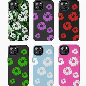 Denim Tears Phone Case, Vintage Cotton Wreath Cover, Compatible with iPhone X, 11, 12, 13, 14, 15, 16, 17 & more