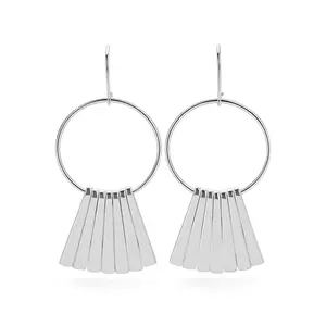 Linea French Hooks Silver Earrings