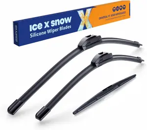 Silicone Windshield Wiper Blades Replacement for Subaru Forester 2009-2013,Legacy/Outback 2005-2009 Automotive Replacement Windshield Wiper Blades (24"+18"+14" Front Rear Wiper Blade Set)