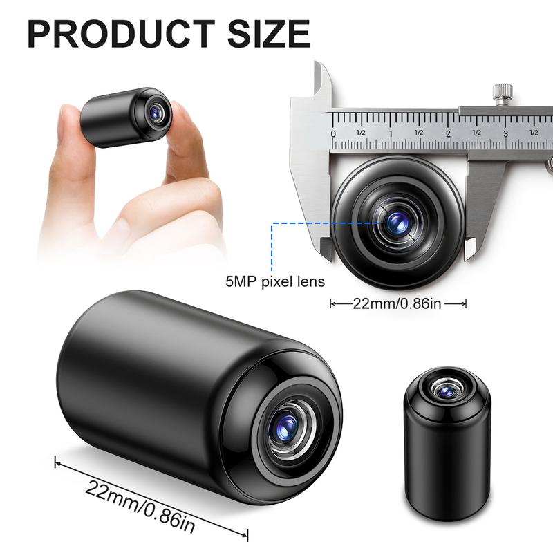 Indoor Security Camera Wireless Camera Hidden Spy Camera for Home Use, Mini Security Wireless WiFi Camera, Night Vision Nanny Cam for Baby, Pets, Compatible with Smartphone, Tablets