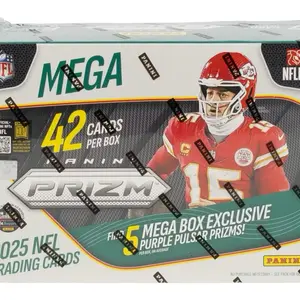 2025 Panini Prizm Football Hobby Mega Box Trading Cards