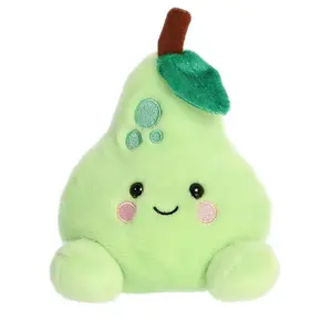 Palm Pals Adorable Bartlett Pear 5 inch Green Mini Soft Plush Collectable Stuffed Animal
