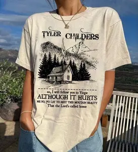[SALE UP TO 50%] Although It Hurts Tyler Childers Album T-Shirt, Country Music Fan Graphic Tee , T-shirt Unisex Crewneck Made Using 100% US Cotton, Design & Printed In The USA.