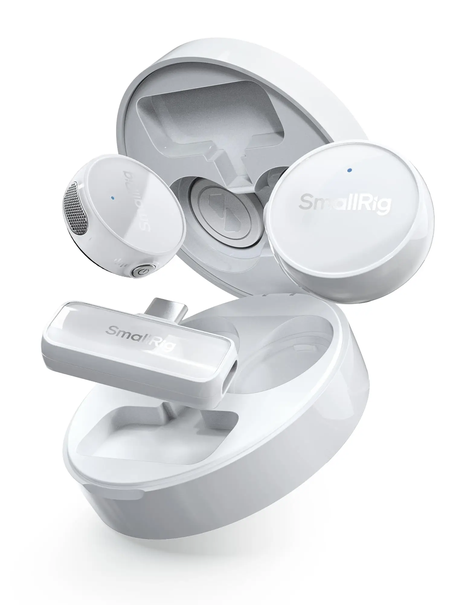 【FallDealsForYou】SmallRig S60 USB-C Wireless mini microphone Magnetic Clip Pro Kit for iPhone 17/16 Pro & Android,44H Studio Sound with Noise Cancelli