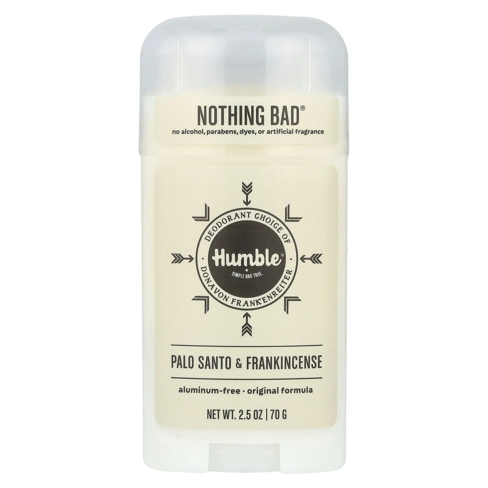 Humble Brands Aluminum-Free Deodorant, Palo Santo & Frankincense, 2.5 oz (70 g) Humble Brands Aluminum-Free Deodorant, Palo Santo & Frankincense, 2.5 oz (70 g)