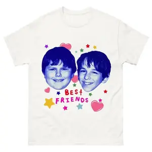 Best Friends Greg and Rowley Diary of a Wimpy Kid Meme Cotton T-Shirt Unisex Menswear