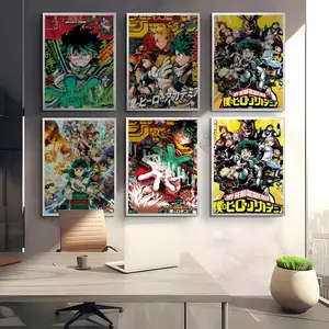 Anime M-Midoriya Izuku My H-HeroS Academia Cool Artistic Poster HD Waterproof Art Poster for Home, Bar & Café Decor | Fade-Resistant, Non-Sticky, Vibrant DIY Wall Print Perfect Decorative Poster for Office & Living Room