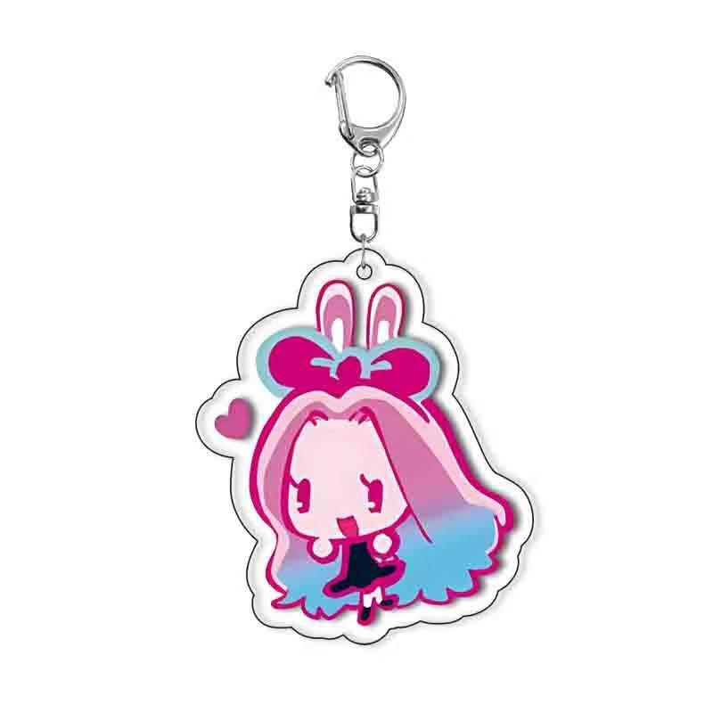 Alien Stage Stained Glass Keychain Set (6pcs) - Limited Korea Rabbit Cafe Collection, Cute Backpack Gift, alnst merch, figure
