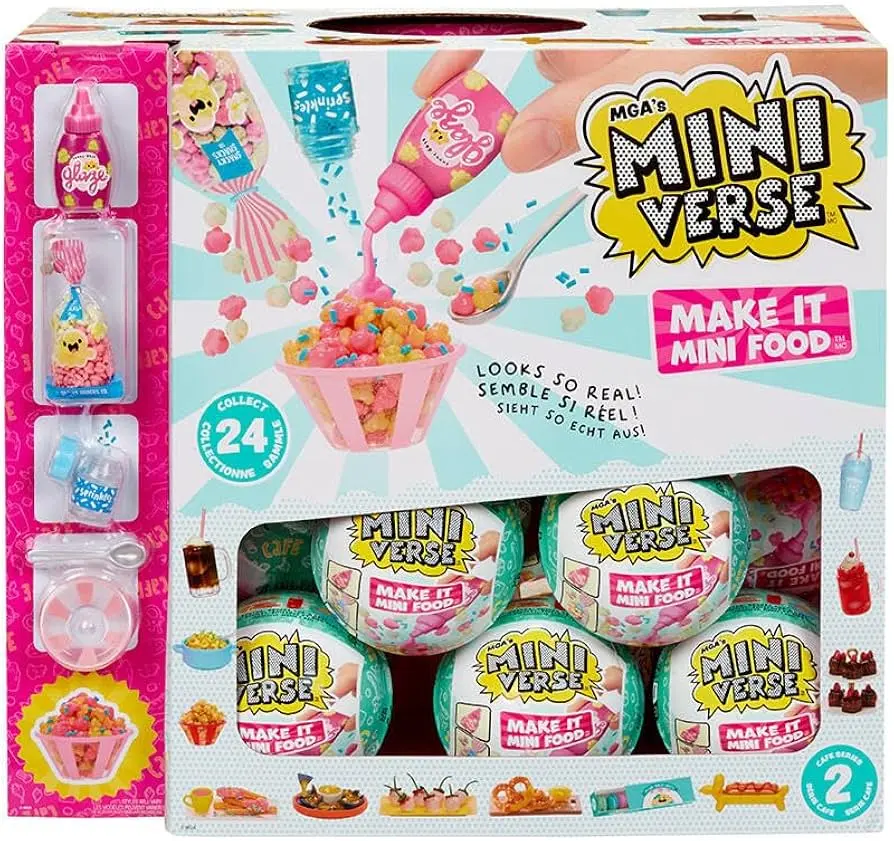 MGA's Miniverse Make It Mini Foods Multipack – 24 Balls + Display (New & Sealed)