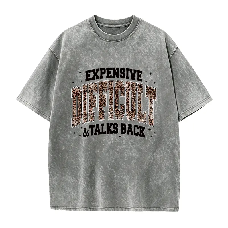 Expensive Difficult & Talks Back Leopard Print Shirt, Expensive And Difficult Shirt, Funny Mom T-shirt, Gift From Husband
