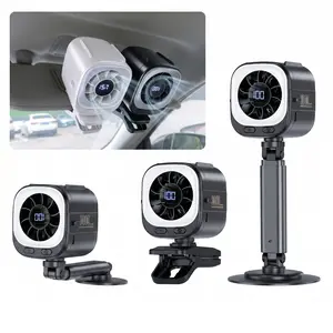 2026 Car Magnetic Fan Pro: 8000mAh Battery, USB PD Rechargeable, 360° Rotatable & Adjustable for Long-Lasting Cooling, High Wind Power with LED Light, Ideal for Car, Kitchen, Bathroom & Bedroom Air Circulation