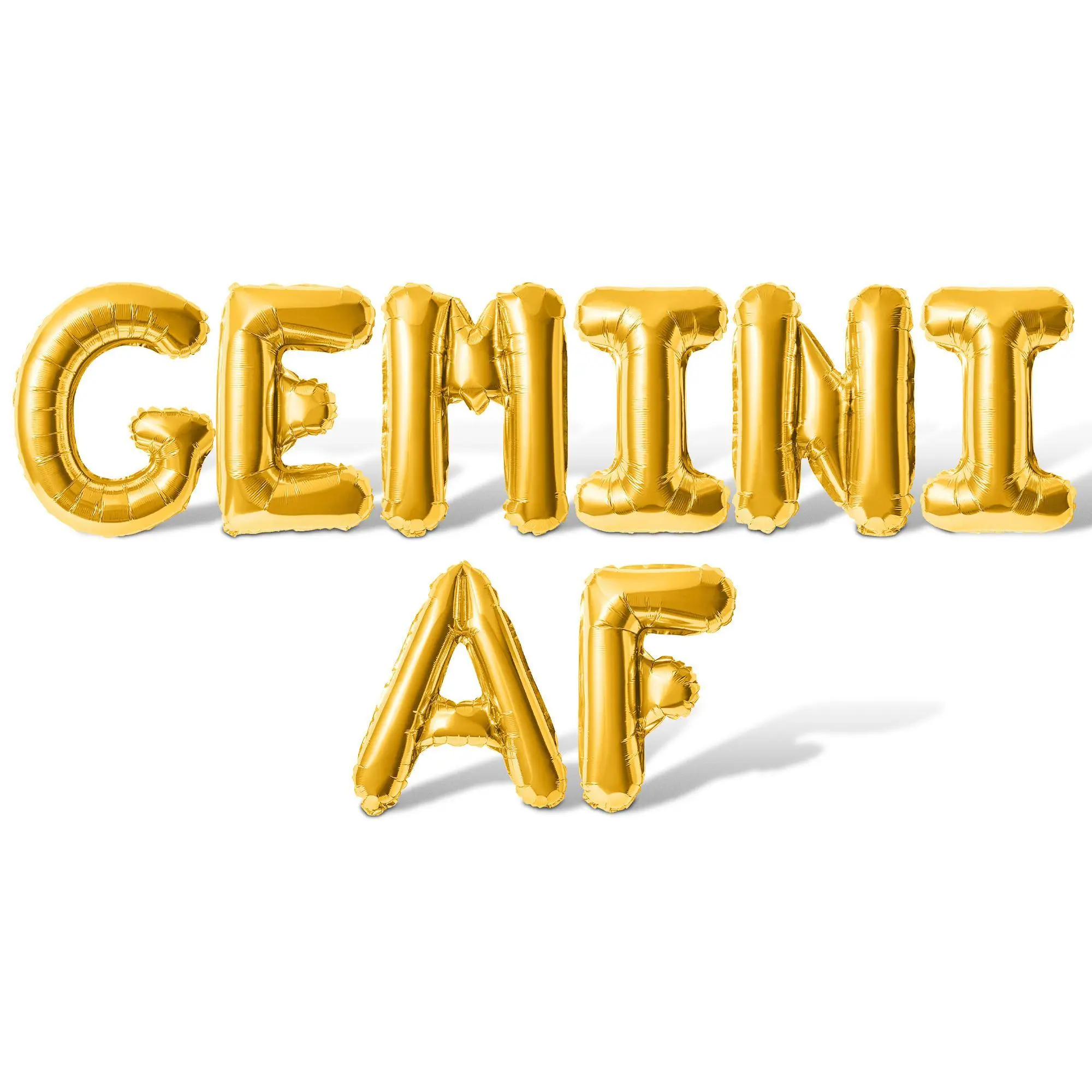 Letter Balloons - GEMINI AF 16" Inch Alphabet Letters Foil Mylar Balloon Gemini Birthday Party Banner