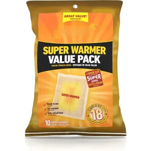 Body & Hand Super Warmers - Long Lasting Natural Odorless Air Activated Warmers - Up to 18 Hours of Heat - 10 Individual Warmers