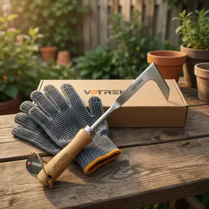 2026 Crack Weeder Tool , Fathers Day Gift  Summerwins Deals For You lawn mower tools Stainless Steel Manual Grass Puller with Beech Wood Handle for Sidewalk Driveways Patio Paver Narrow and Wall Gaps Garden