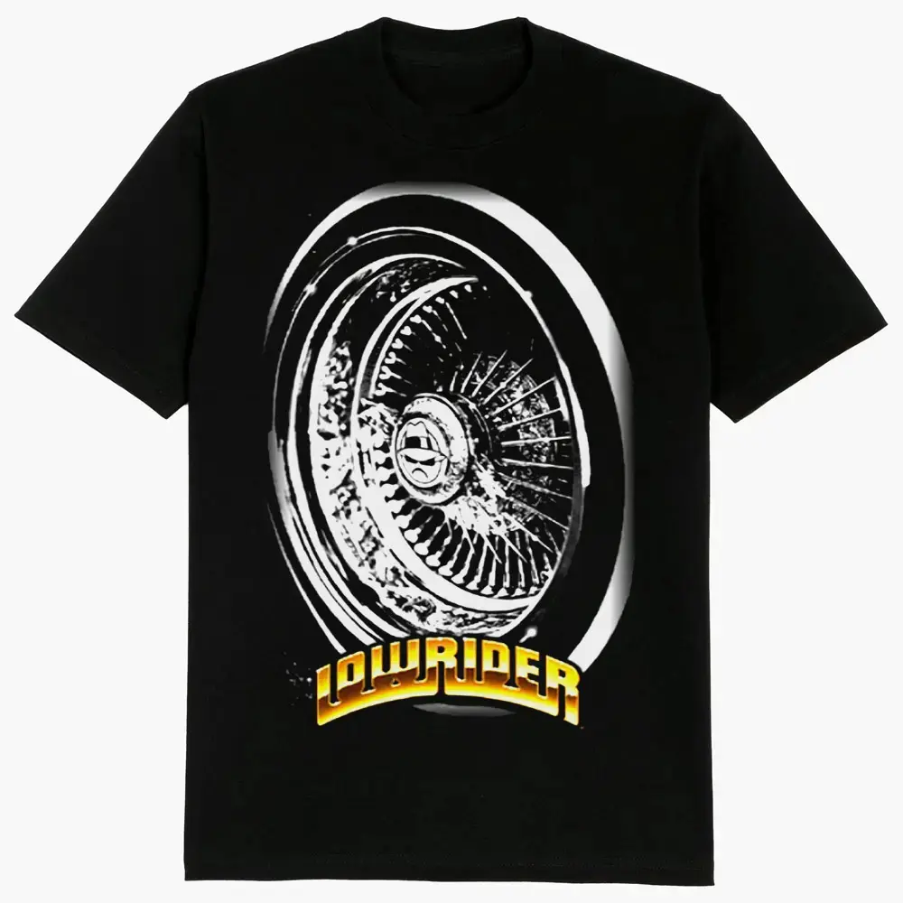 Men's Short-Sleeve Cotton Crew Neck Sports Top - Lowrider Chicano Cholo Gangster Streetwear Hoodie-Inspired Menswear, Fashion Tshirt, Graphic Design, All Seasons Casual Sportswear