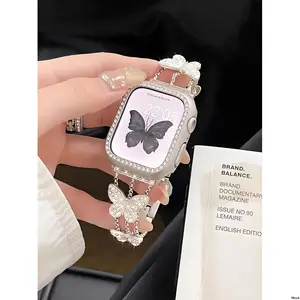 Butterfly Design Watch Band, Fashionable Watch Band for Women, Watch Band for Apple Watch, Smart Watch Accessories