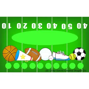 SHAPES ETC. Incentive Punch Cards - Sports  ,  4x2.5in | 10 Punch Spots, Behavior Rewards, Goal Tracker, Motivational, Responsibilities, Teachers, Loyalty Card, Back to School Supplies, Made in USA