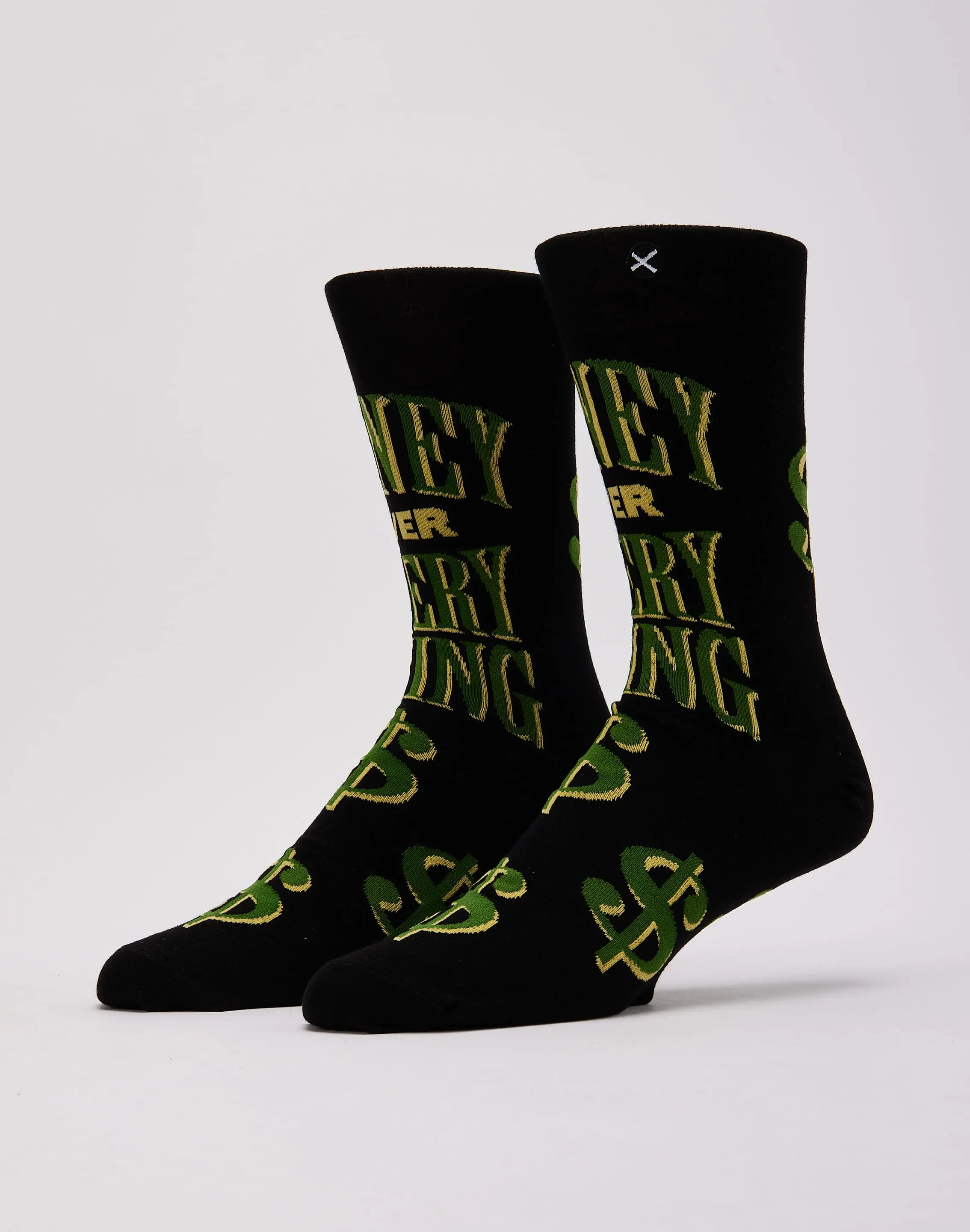 Mens Odd Sox Money Over Everything Crew Socks