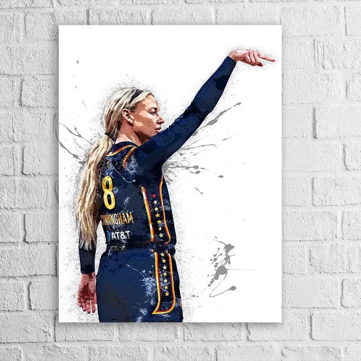 Sophie Cunningham Poster, Indiana Fever, Poster Print Unframed, Fine Art, Office, Dorm Room, Kids Room