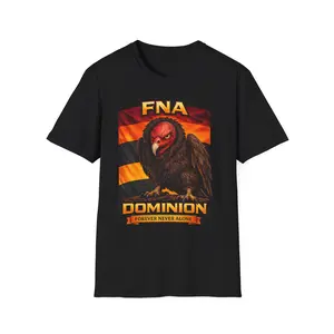 FNA Vulture Dominion T-Shirt | Vulture Illustration, Bold Retro Stripes