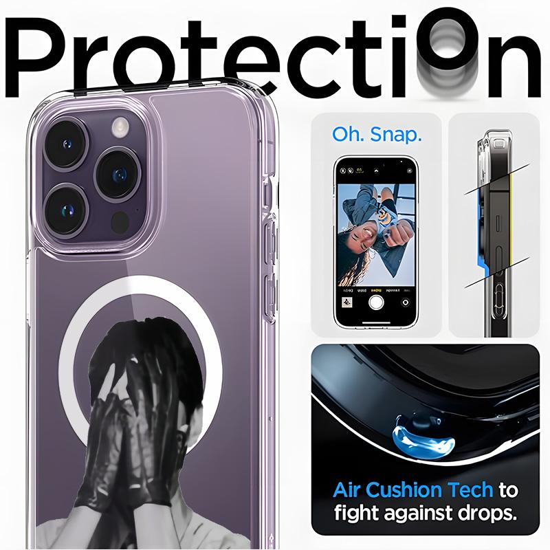 Retro-Style Phone Case — "We Are Back" Magnetic Protective Cover. Featuring a vintage black-and-white aesthetic and artistic boy band design, this K-Pop concert-themed merchandise is crafted exclusively for ARMY.Compatible with iPhone 11-17Pro Max Samsung