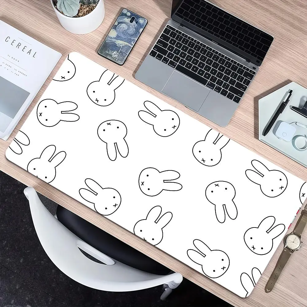 Cartoon Bunny Rabbit Cute M-Miffy n-nijntje Non-slip Lockedge Thickened Desktop MousePad Large Comfort Gaming Office Student