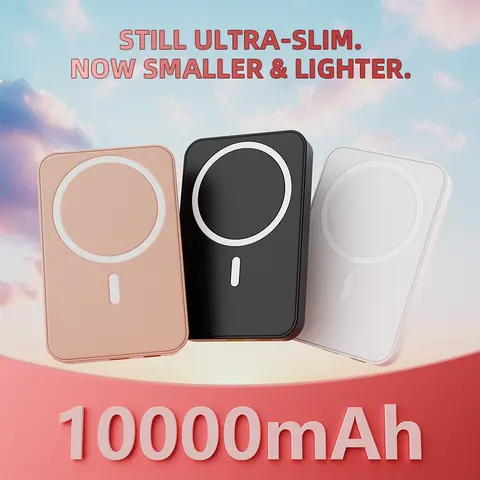 All-New 22.5W portable charger | Type-C Port Equipped  power bank | 5000mAh & 10000mAh Capacity wireless charger | Outdoor portable charger power bank for Camping, Picnics, Fishing, RV Trips | Ideal Birthday & Couples Gift Compact