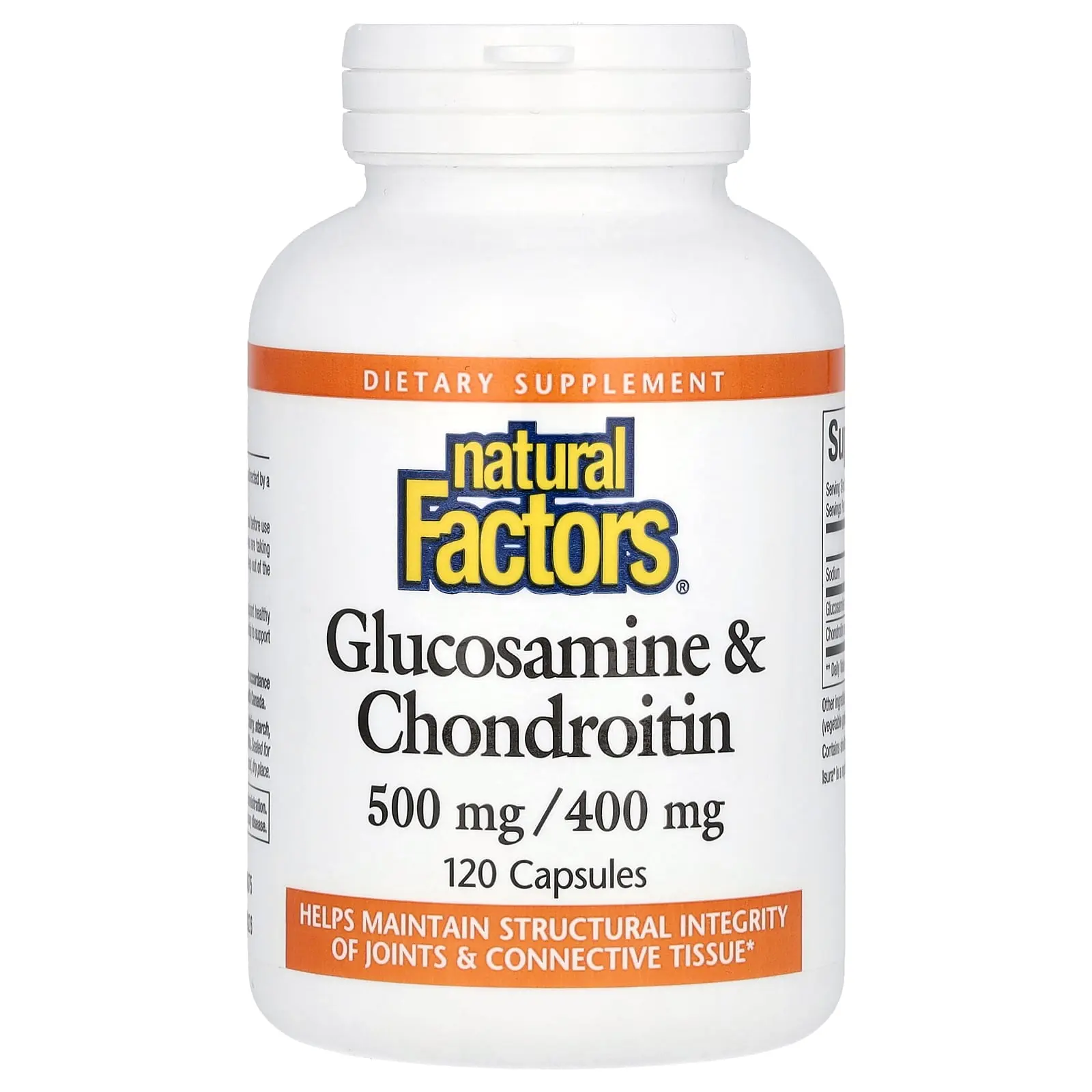Natural Factors Glucosamine & Chondroitin, 120 Capsules | HSA/FSA Eligible