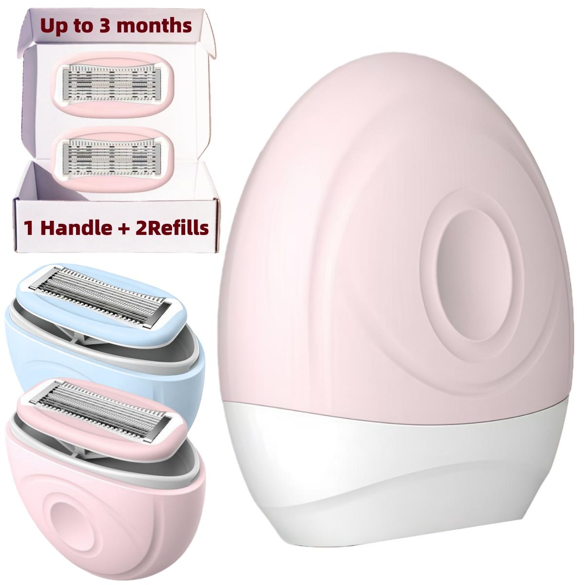 Portable Mini Women's 6 Blade Razor, Pivoting & Rotating Head Shaving Razor for Smooth Close Shave, Portable Hair Removal for Face Legs Full Body Portable Mini Women's 6 Blade Razor, Pivoting & Rotating Head Shaving Razor for Smooth Close Shave, Portable Hair Removal for Face Legs Full Body