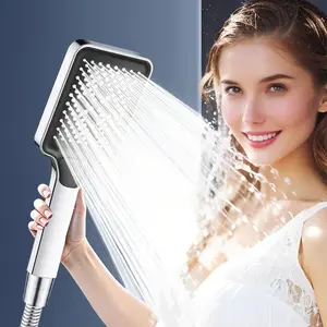 Modern 3-Modes Shower Head, Handheld Showerhead, High Pressure Shower Head, Bathroom Shower Equipment, Bathroom Accessories, Rainfall Handheld Shower