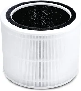 LEVOIT Core 200S Air Purifier Replacement Filter, 3-in-1 Filter, High-Efficiency Activated Carbon, Core 200S-RF, White