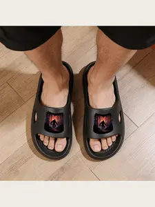 Bigfoot Silhouette Forest Sunset Print Slippers Men Women Comfortable Non-Slip Indoor Outdoor House Shoes Casual Lightweight Warm Fuzzy Cozy Footwear Novelty Cryptid Design