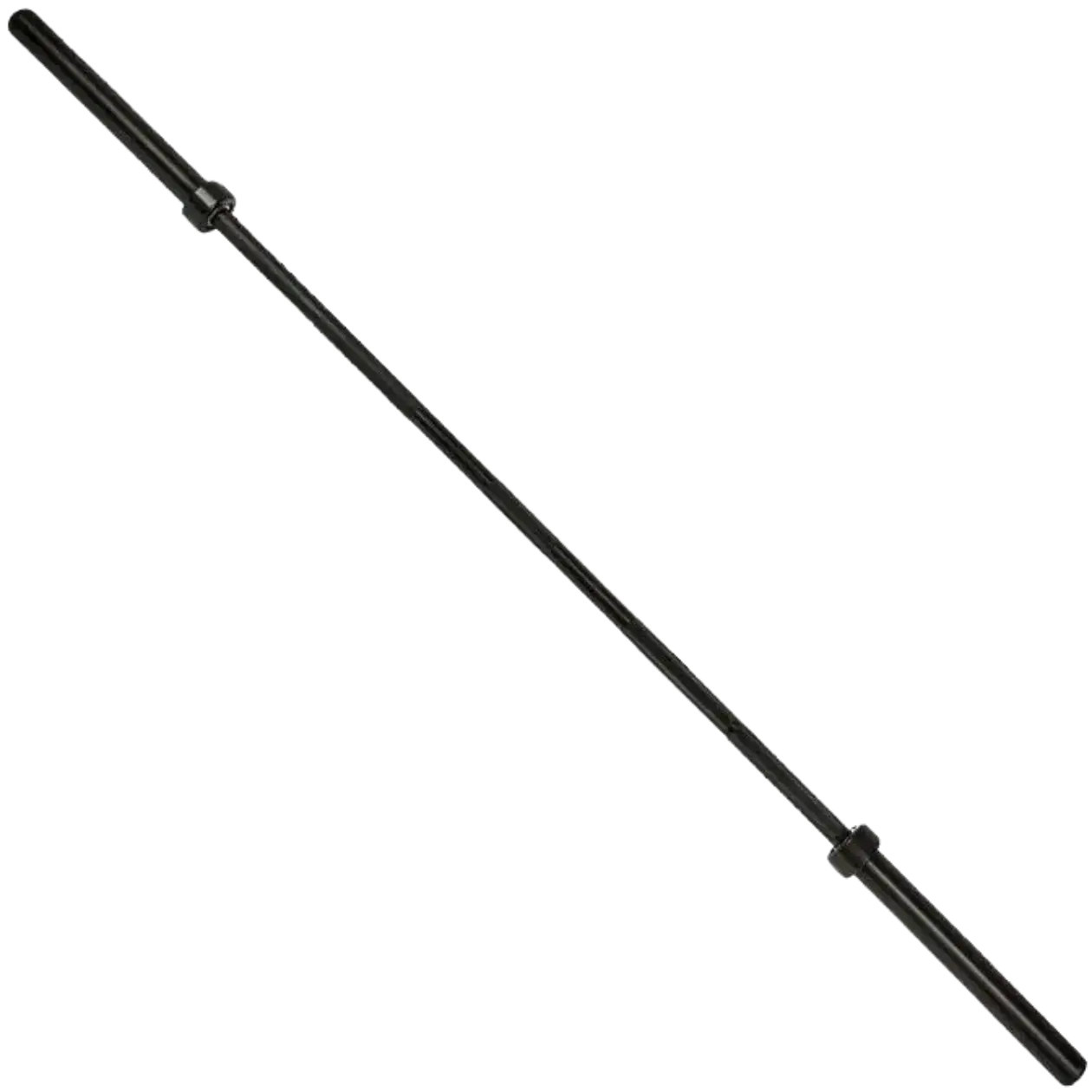 French Fitness 7' Black Olympic Bar - 45 Lbs, Ideal for Rows, Resistance Training, Increasing Strength & Boosting Cardiovascular Endurance (New), 45 Pounds