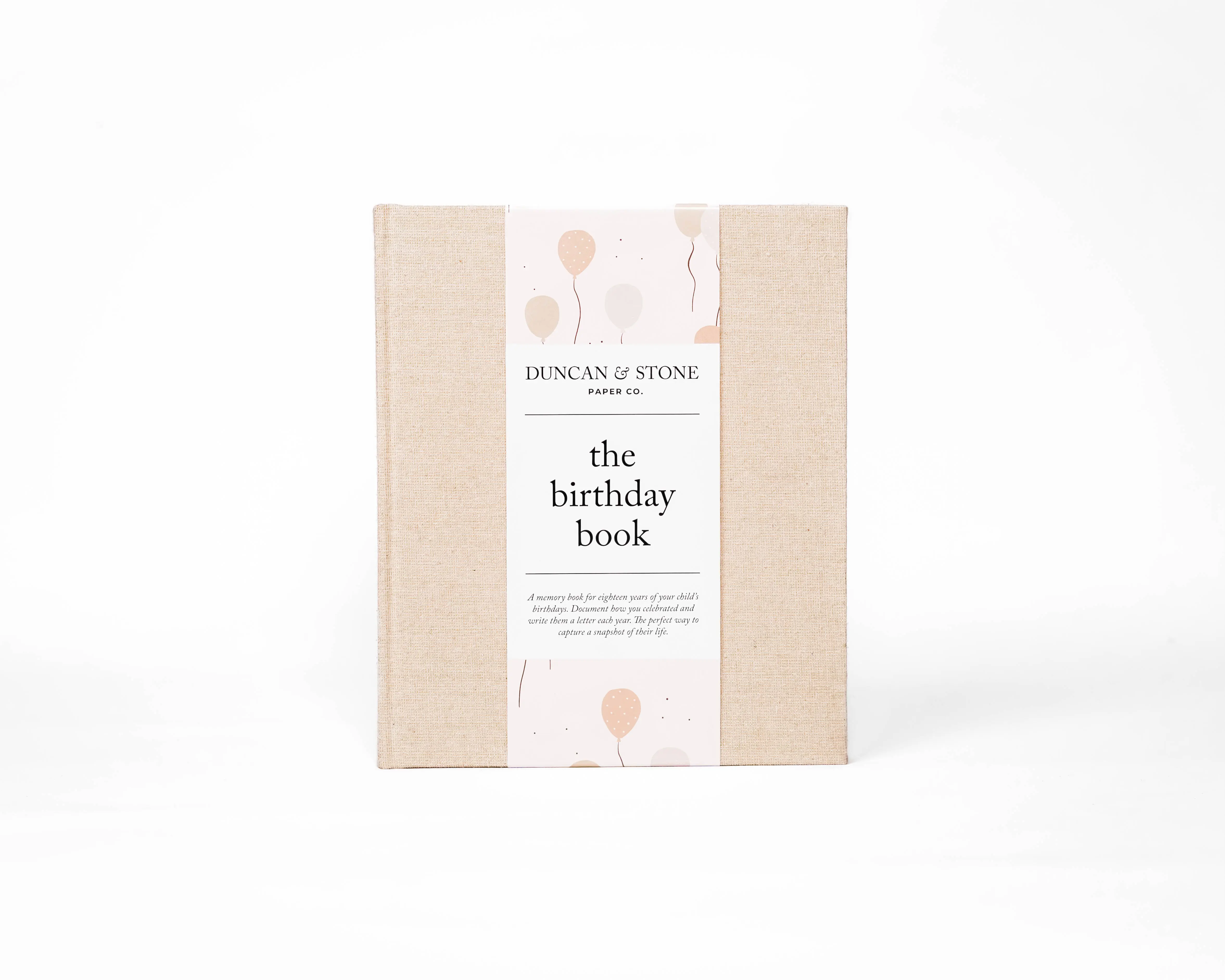 The Birthday Book | Keepsake Gift to Record Memories from Birth to 18