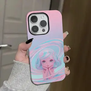 swirls, pastel, abstract Soft And Hard Two-In-One Film Printed Full Pattern Case For IPhone 16 15 14 13 1211 Pro Max Plus Phone Case