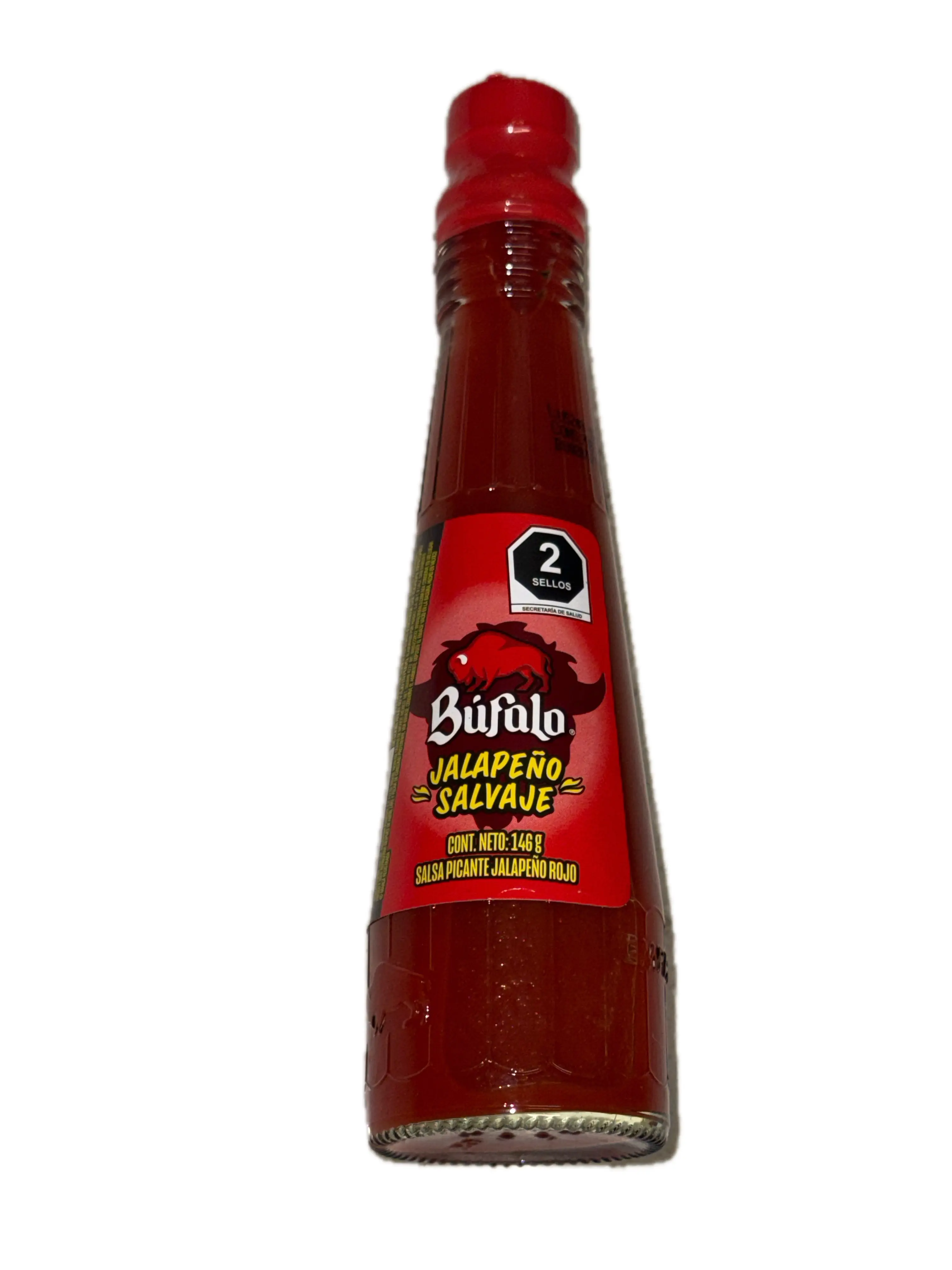 Búfalo Wild Jalapeño Red Hot Sauce 146g – Mexican Spicy Jalapeño Salsa