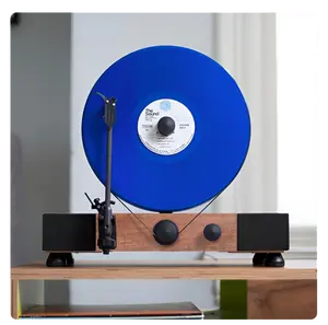 Floating Record vertical Bluetooth turntable with built-In Stereo Speakers