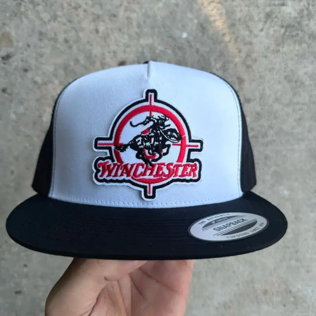 Winchester Vintage Snapback Trucker Hat Mesh and Adjustable Fit for Men and Women