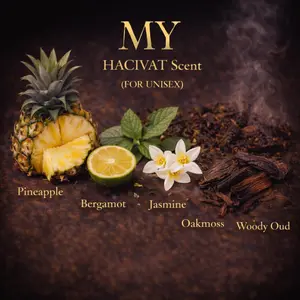MY Hacivat Scent - Fresh Woody Citrus Unisex Fragrance with Pineapple Grapefruit Bergamot Cedarwood Patchouli Jasmine Oakmoss Woody Notes