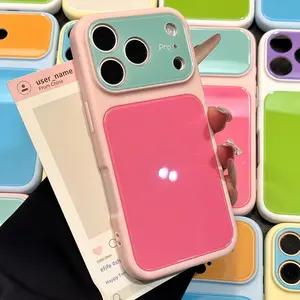 New Summer Dopamine Color Block Phone Case—Compatible with iPhone 17 Pro Max, 16, 15, 14, and 13 Pro series 995