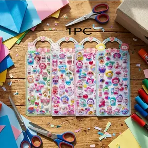 Cute 3D Expansion Stickers, Cartoon Animal Bubble Stickers, DIY Craft Scrapbook, Diary Decoration Stickers, Fun and Creative Accessories