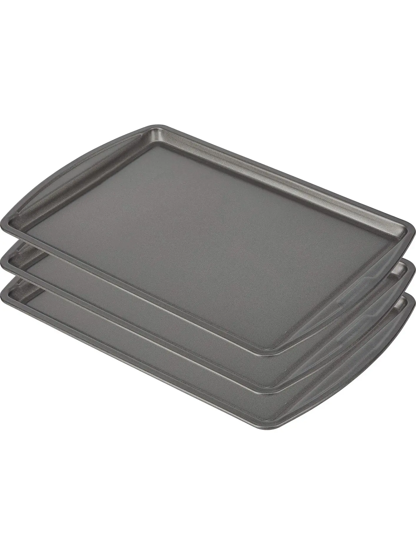 Everyday Nonstick Carbon Steel 13” x 9” Baking Sheet Set, 3 Pack – Standard-Sized Carbon Steel Cooking Pans, Bakeware Set, Cookie Sheets for Baking, Oven Pan Set