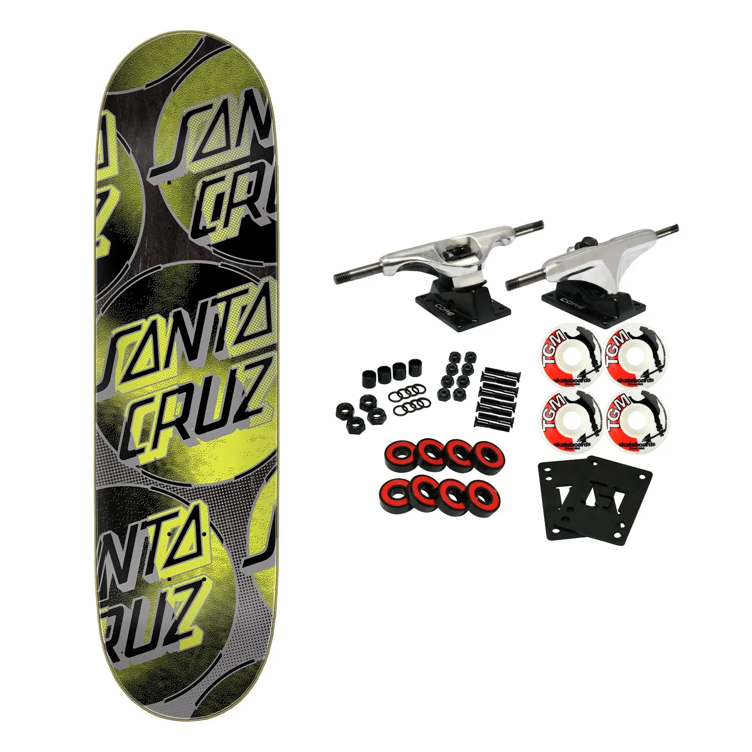 Santa Cruz Skateboard Complete Acid Cloud Dots 8.5" x 32.2"