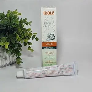 IDOLE Gold Idole Tube Cream for Face and Body with Vitamin E & Almond Oil Skin Toning Cream No2