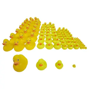 1/2" - 3" Bulk 96 Pc. Yellow Rubber Duck Assortment