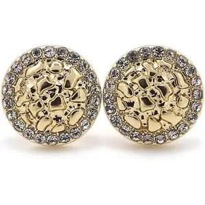 Unisex Round,  Nugget Earring Cookie Earring Surgical Steel  Stud Earring