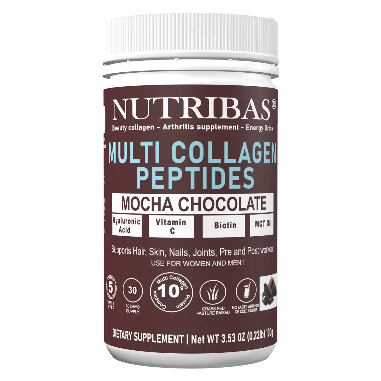 Multi Collagen Peptides, Mocha Chocolate