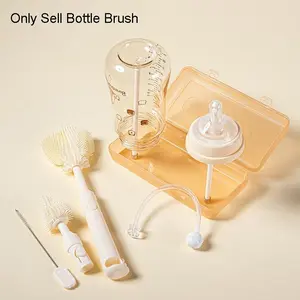 6pcs Multifunctional Cleaning Brush Set, 6 in 1 Silicone Bottle Brush, Soft Brush Nipple Brush, Straw Cleaner, 6 in 1 Cup Cleaning Set, Bottlewasher
