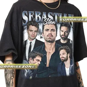 Sebastian Stan Unisex Softstyle Vintage Shirt, Gift For Woman and Man Unisex T-Shirt